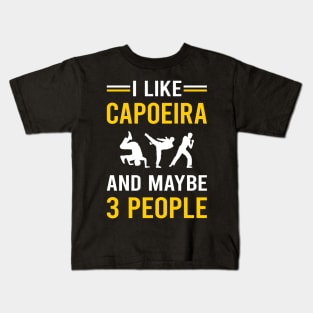 3 People Capoeira Kids T-Shirt